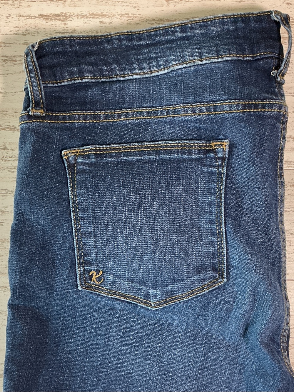 Kut from the Kloth Baby Bootcut Jeans 14S Dark Wash High Rise Stretch Denim Slim - Picture 12 of 16